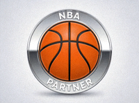 NBA合作伙伴Logo - NBA经典篮球标志